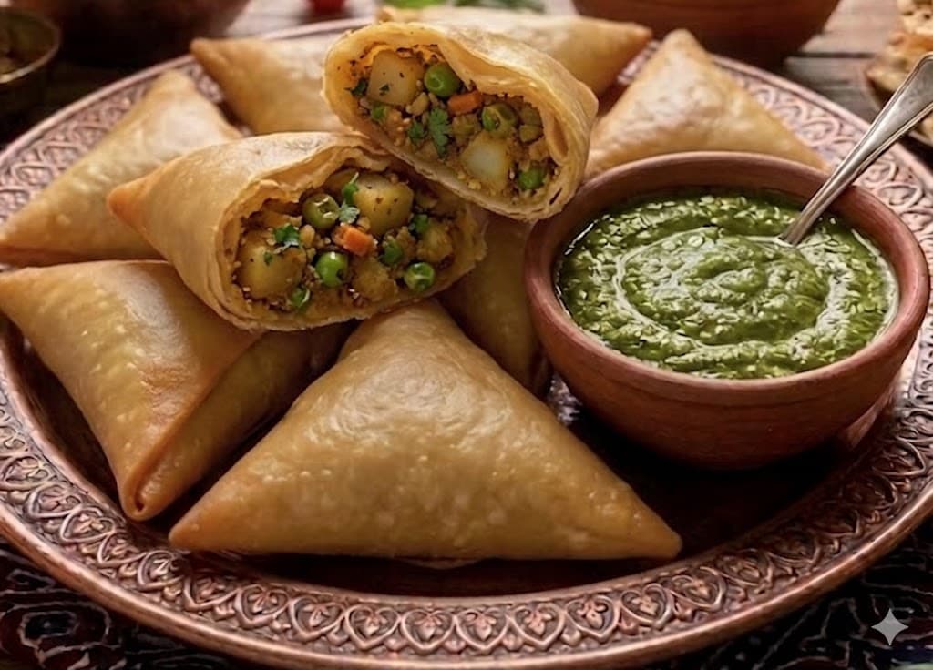 Veg Samosa with onion